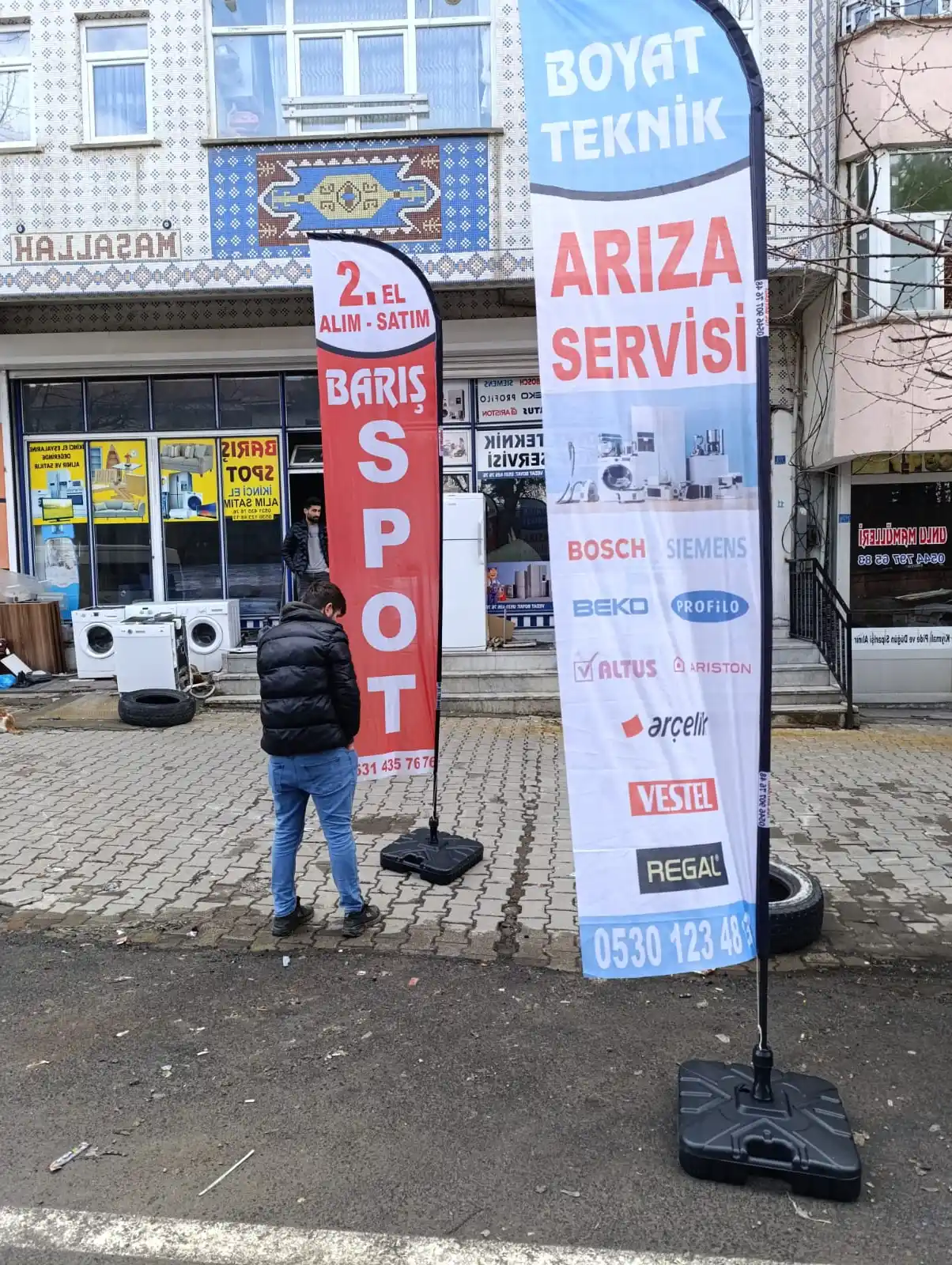 Beyaz Eşyacı Yelken Bayrağı--18